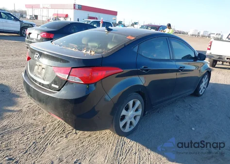 2013 Hyundai Elantra Limited from USA, damaged, VIN 5NPDH4AE7DH163667